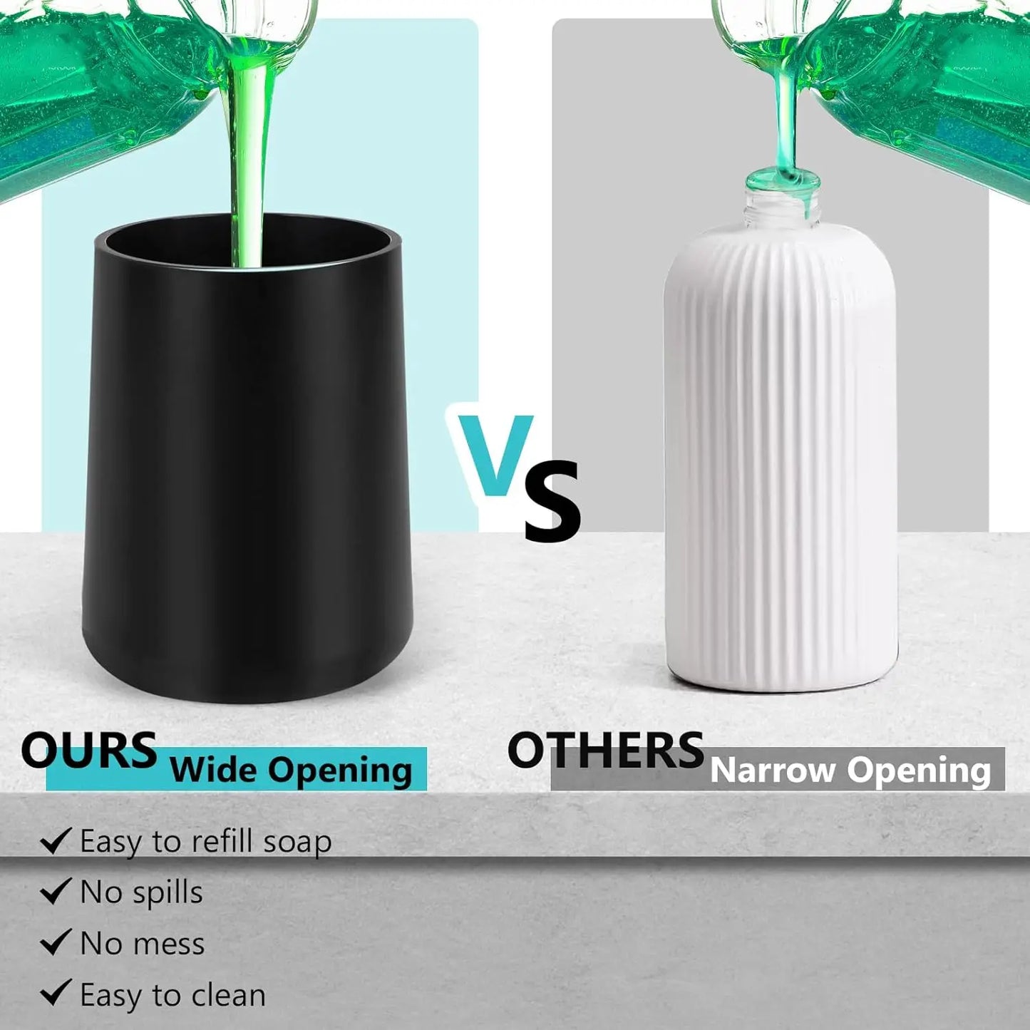 Automatic Soap Dispenser Touchless with 3-Level Adjustable Setting, 9oz Rechargeable Electric Soap Dispenser for Bathroom