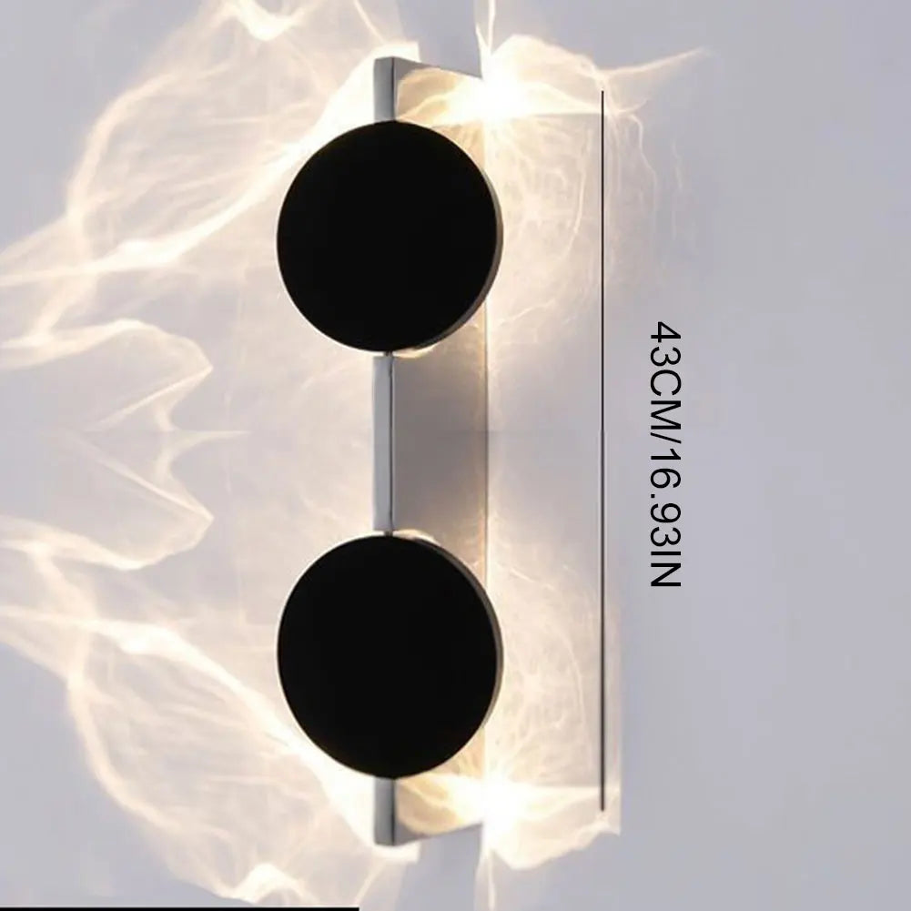 Corrugated LED Wall Lamp Modern Porch Wall Lamp Rotatable Wall Light Water Ripple Wall Lamp for TV/Mirror Bedroom Living Room