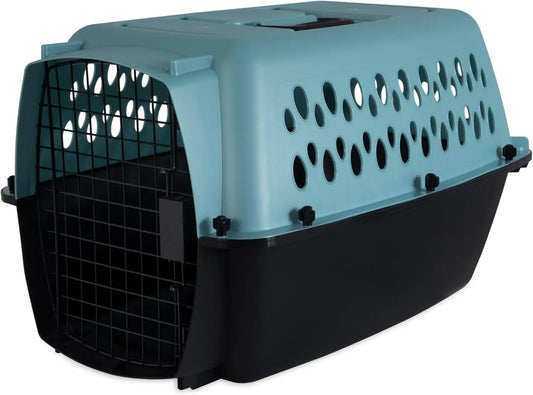 Fashion Vari Dog Kennel - Portable Crate for Pets 10-20 lbs - Airline-Friendly Pet Carrier - Durable Plastic Shell - For