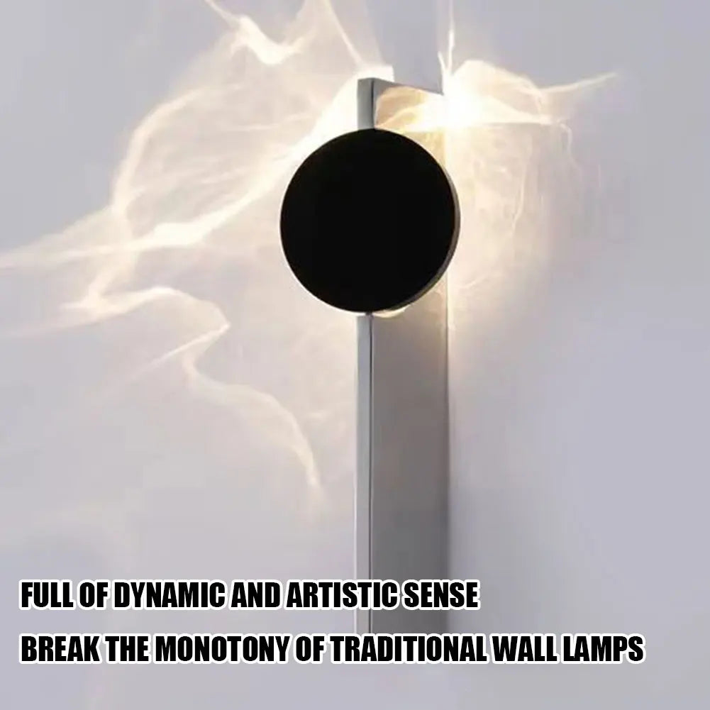 Corrugated LED Wall Lamp Modern Porch Wall Lamp Rotatable Wall Light Water Ripple Wall Lamp for TV/Mirror Bedroom Living Room
