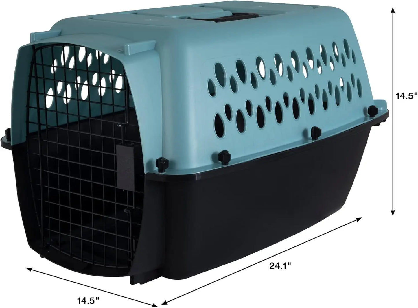 Fashion Vari Dog Kennel - Portable Crate for Pets 10-20 lbs - Airline-Friendly Pet Carrier - Durable Plastic Shell - For