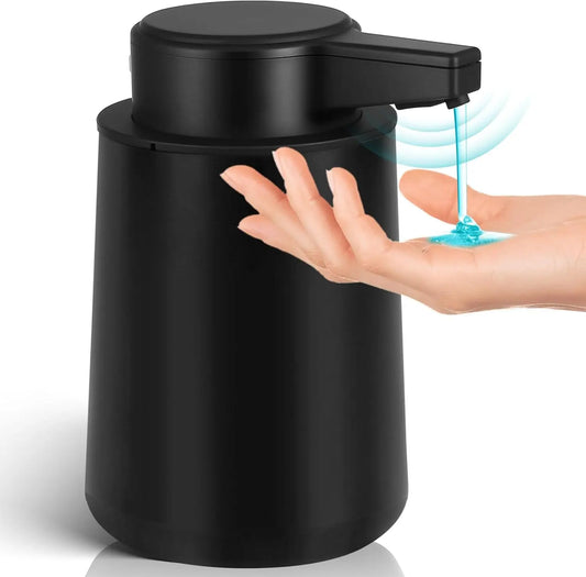 Automatic Soap Dispenser Touchless with 3-Level Adjustable Setting, 9oz Rechargeable Electric Soap Dispenser for Bathroom