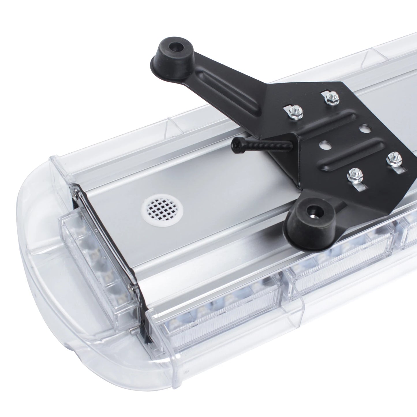 High-Visibility 96LED 360° Safety Strobe Light Bar, 16 Flash Modes+Remote Control, IP65 Waterproof, Yellow Emergency Warning