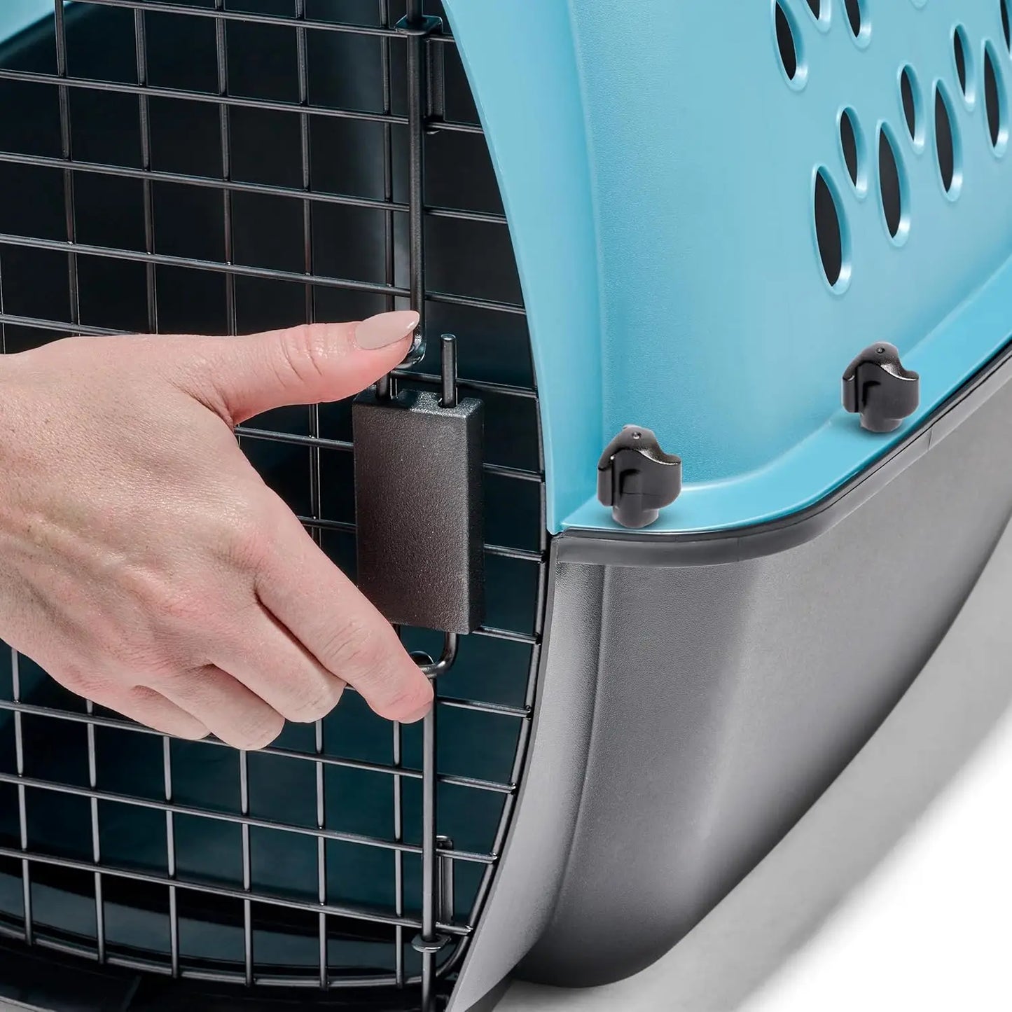 Fashion Vari Dog Kennel - Portable Crate for Pets 10-20 lbs - Airline-Friendly Pet Carrier - Durable Plastic Shell - For