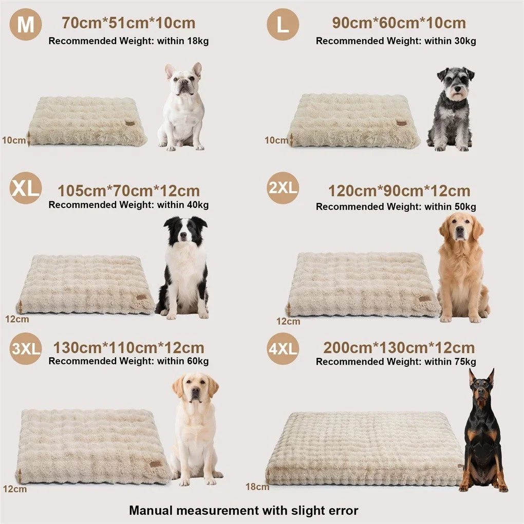 BINGOPAW Ultra-Soft Dog Bed with Removable Cover Machine Washable Cozy Pet Sleep Bed Calming Cat Cushion Cover